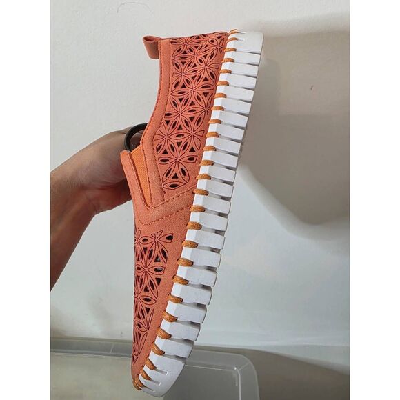 ILSE JACOBSEN Adult Female Tulip139 Flats, Color: Mango Sorbet, Size: 39 (US 9-9 - Picture 9 of 9